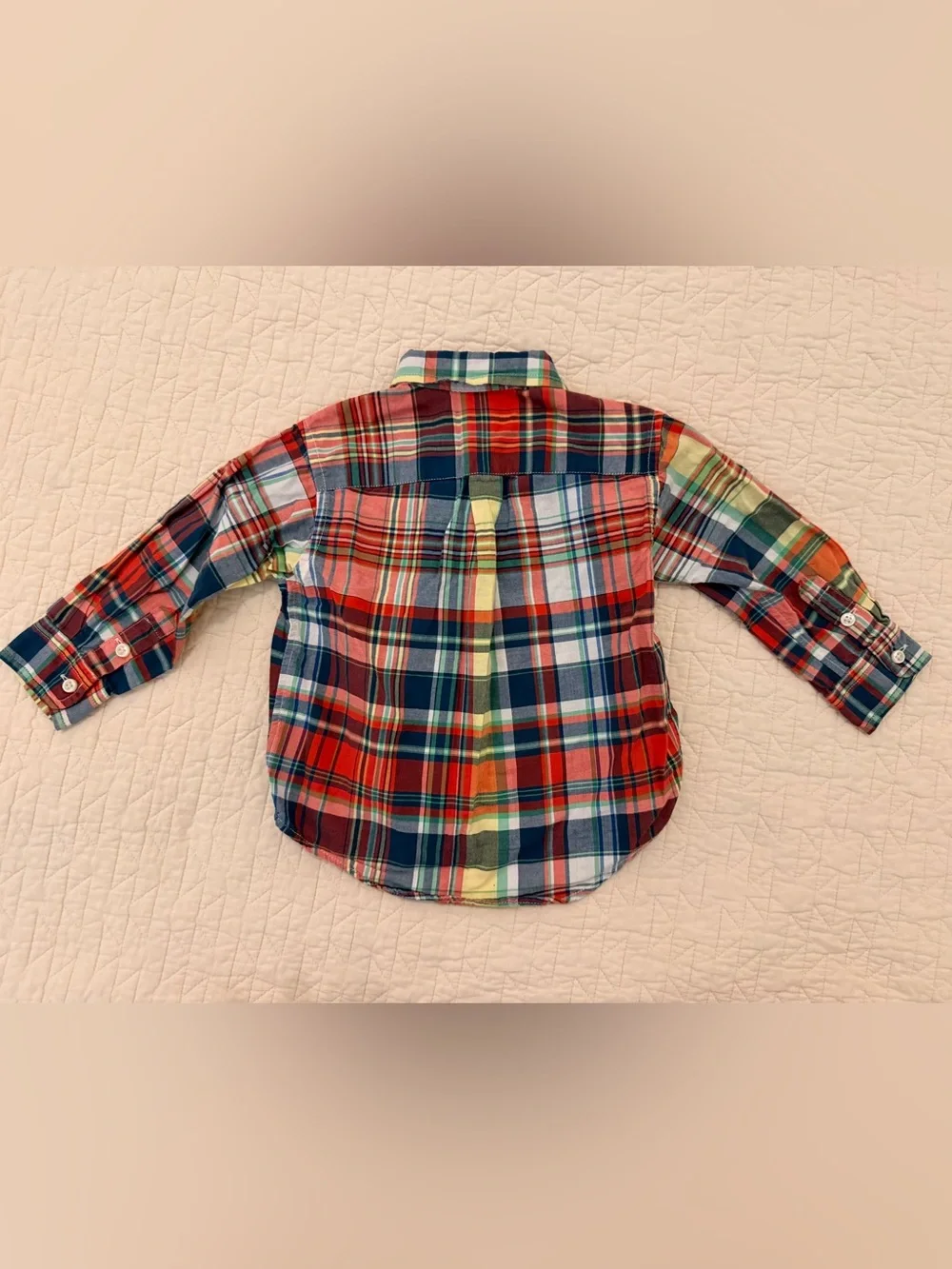 Ralph Lauren Boys Multicolor Plaid Button-Down Shirt